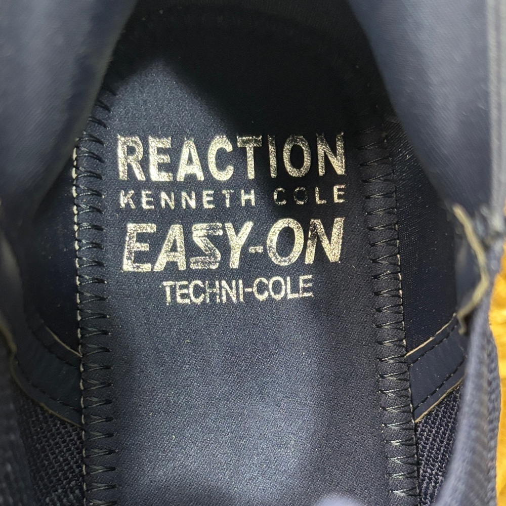 Kenneth Cole Navy Textured Sneakers - Picture 2 of 10